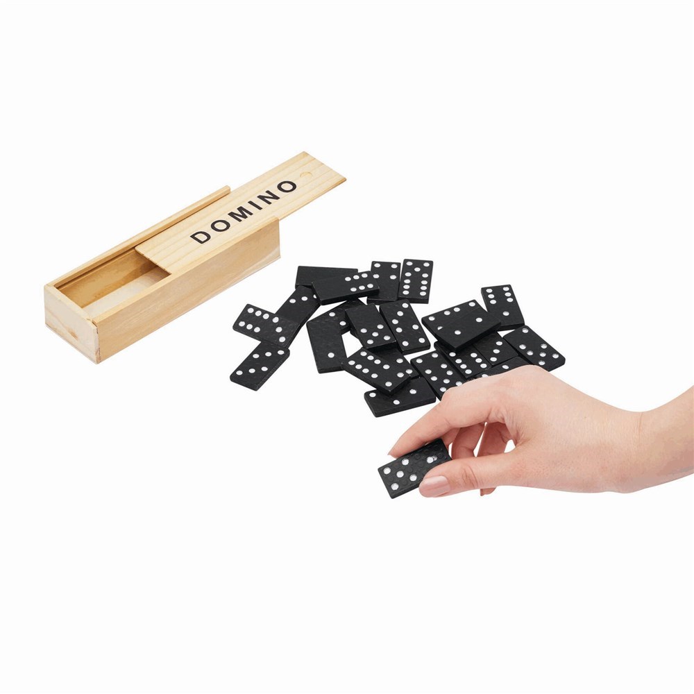 28 delig houten dominospel DOMINO